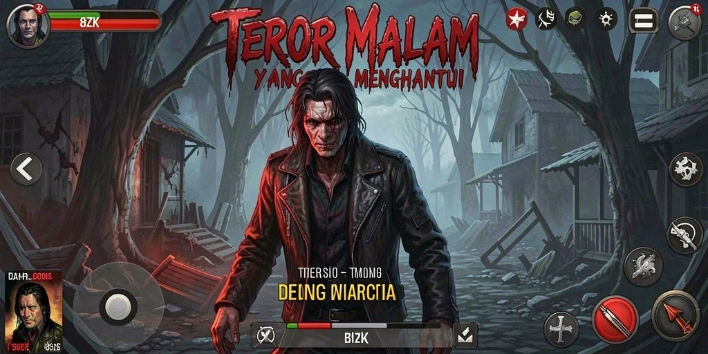 Tampilan gameplay mencekam dalam 8ZK, siap membuat Anda ketakutan.