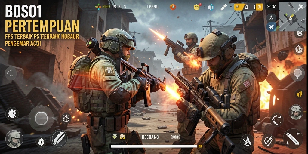 Screenshot gameplay BOS01 yang menegangkan dan penuh aksi.