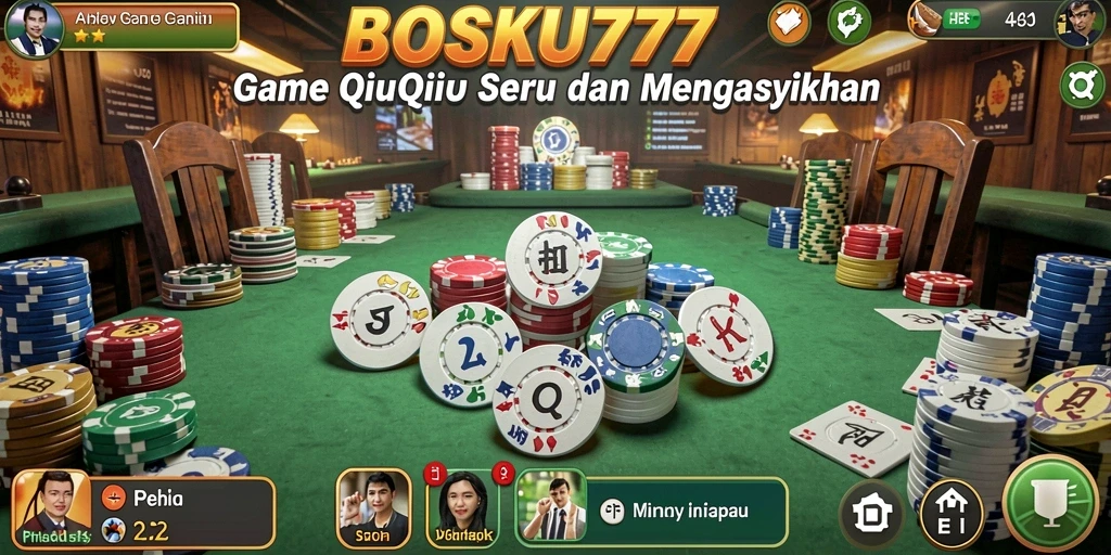 Screenshot gameplay QiuQiu di BOSKU777 yang menampilkan suasana permainan.
