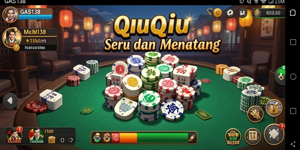 Screenshot GAS138 menampilkan momen seru permainan QiuQiu.