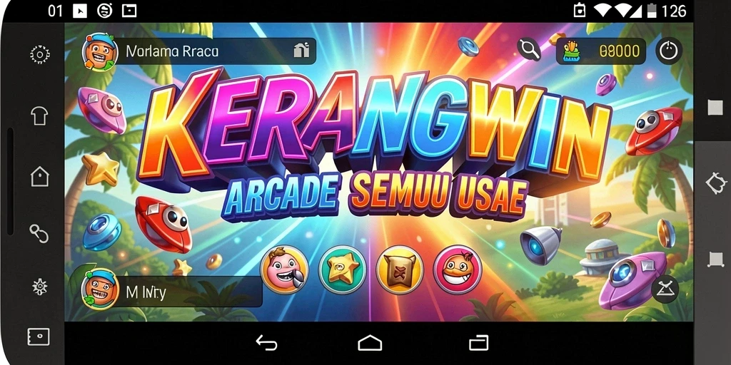 Tampilan gameplay seru KERANGWIN saat pemain mengumpulkan kerang.
