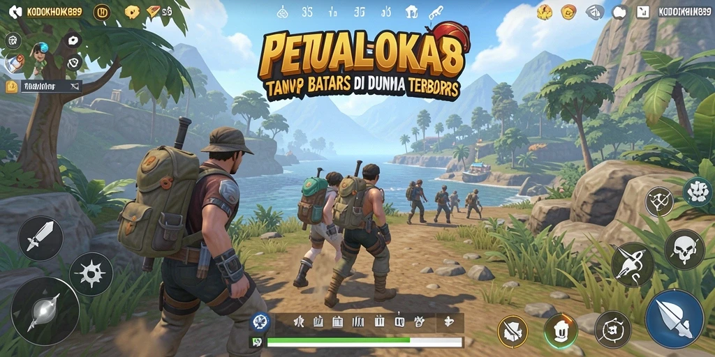 Screenshot menampilkan gameplay menakjubkan dalam dunia terbuka KODOKHOKI889.