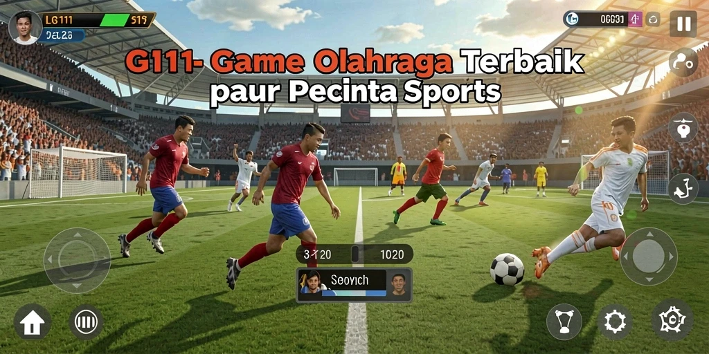 Screenshot LG111 menampilkan aksi seru dalam gameplay olahraga.