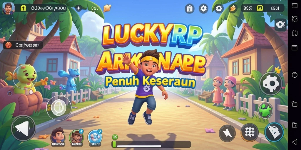 Tampilan gameplay LUCKYRP yang menampilkan aksi seru dan tantangan.