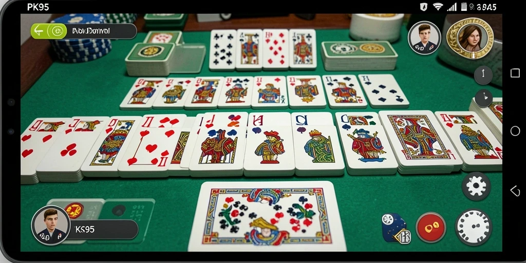 Tampilan gameplay PK95 yang menarik dan penuh warna.