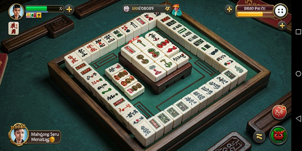Tampilan gameplay menarik dari RI889 yang menampilkan kreativitas dalam Mahjong.
