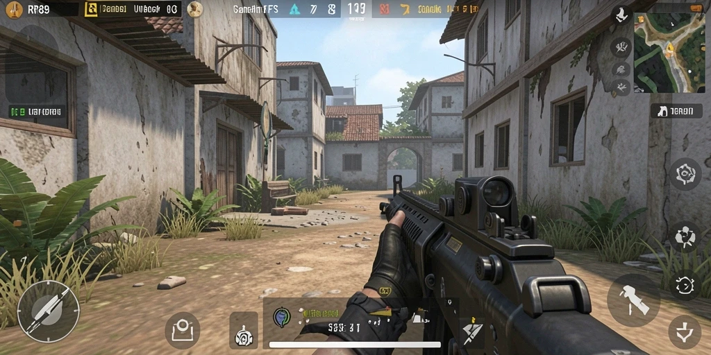 Tangkapan layar gameplay menampilkan intensitas pertempuran dari RR89.