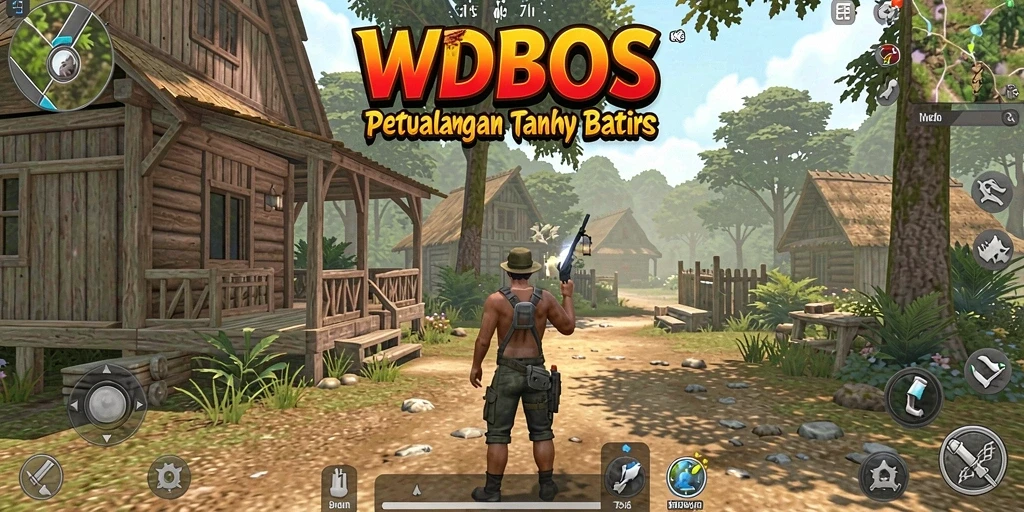 Tangkapan layar menampilkan pemain menjelajahi dunia terbuka WDBOS.