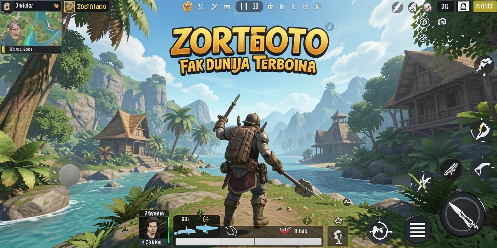 Gameplay <strong>ZORTOTO</strong> yang menampilkan eksplore dunia terbuka yang luas.